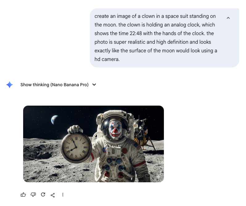 Clown vid en klocka — illustration av den taggiga gränsen